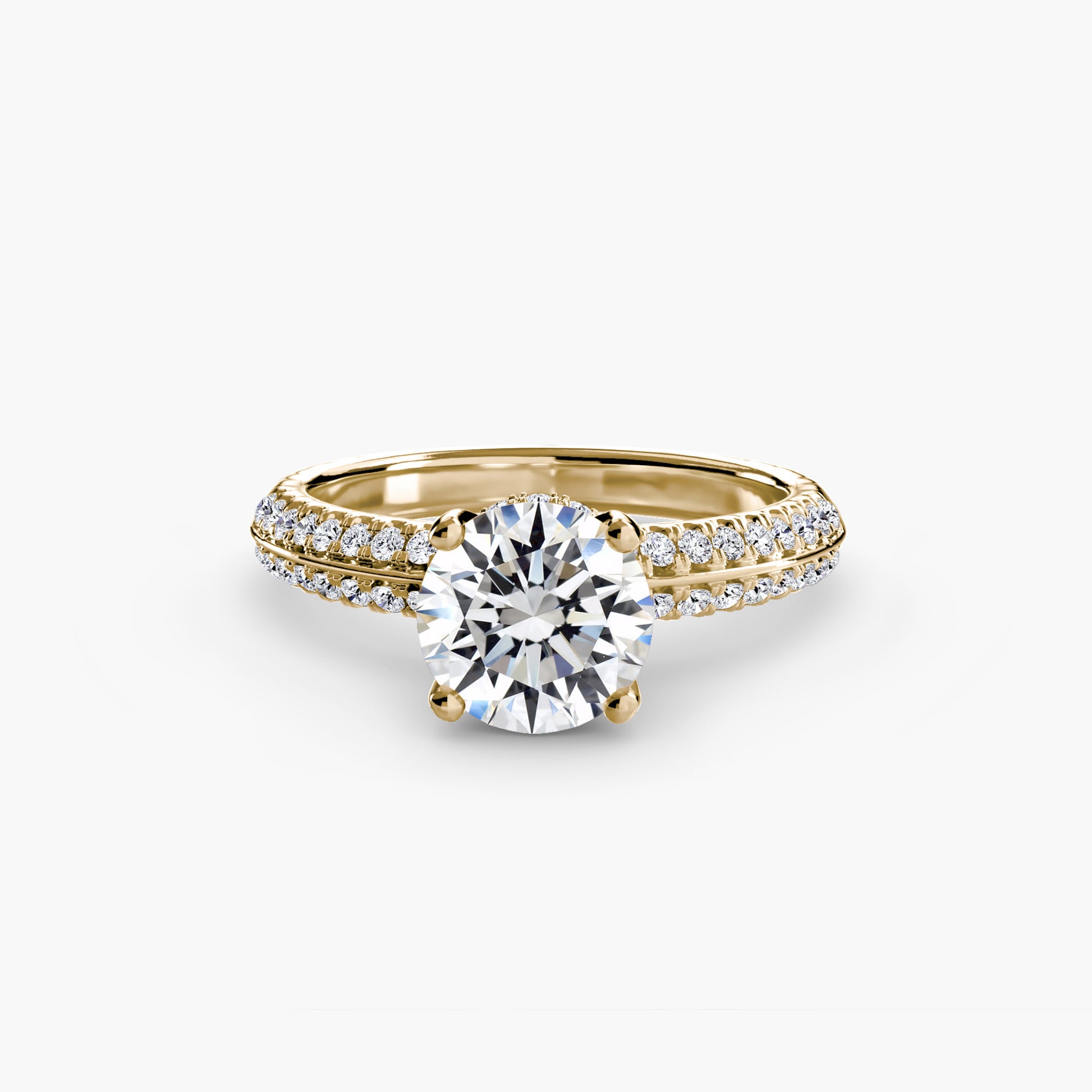 natural round diamond 0.36ct other on white background