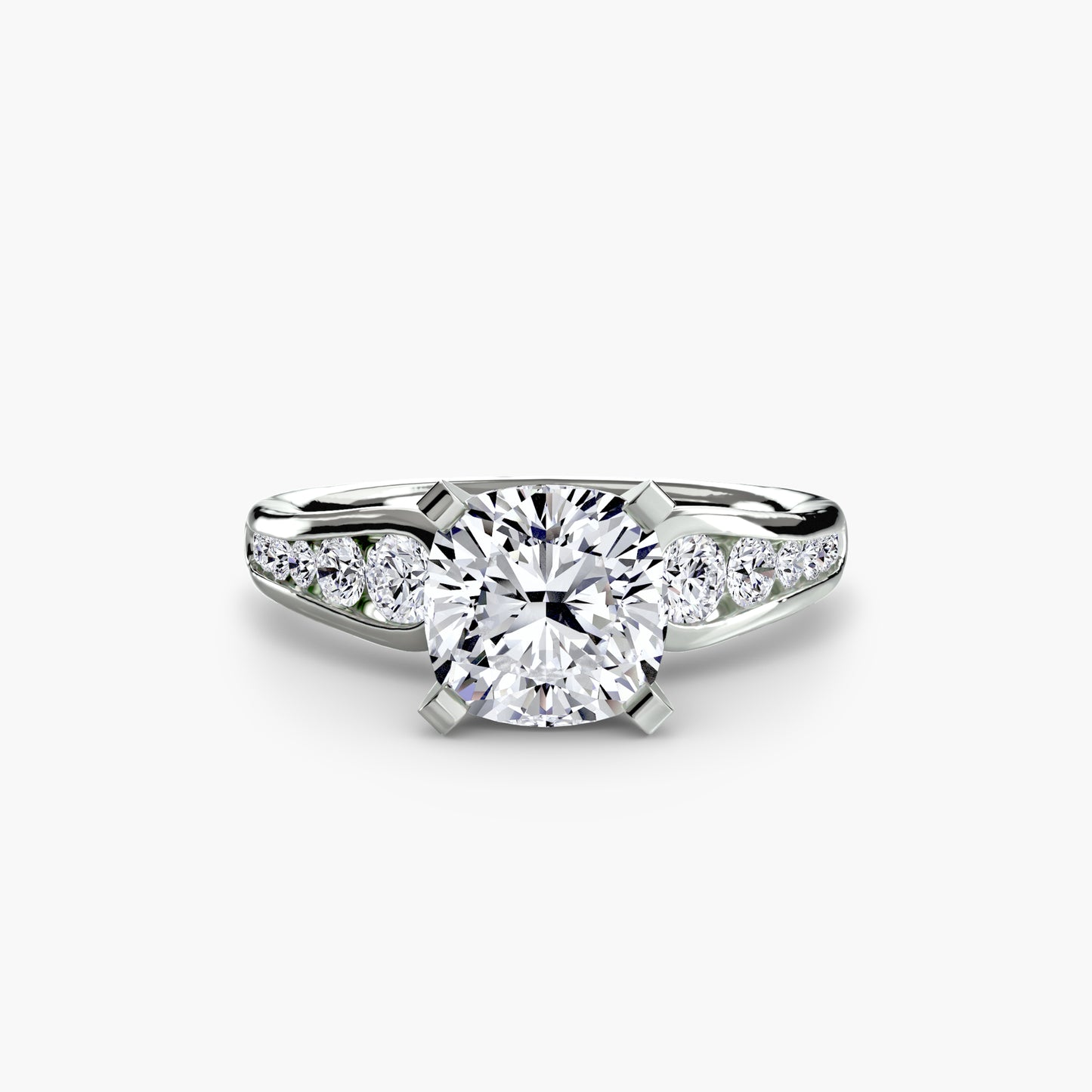 natural round diamond 0.34ct other front view