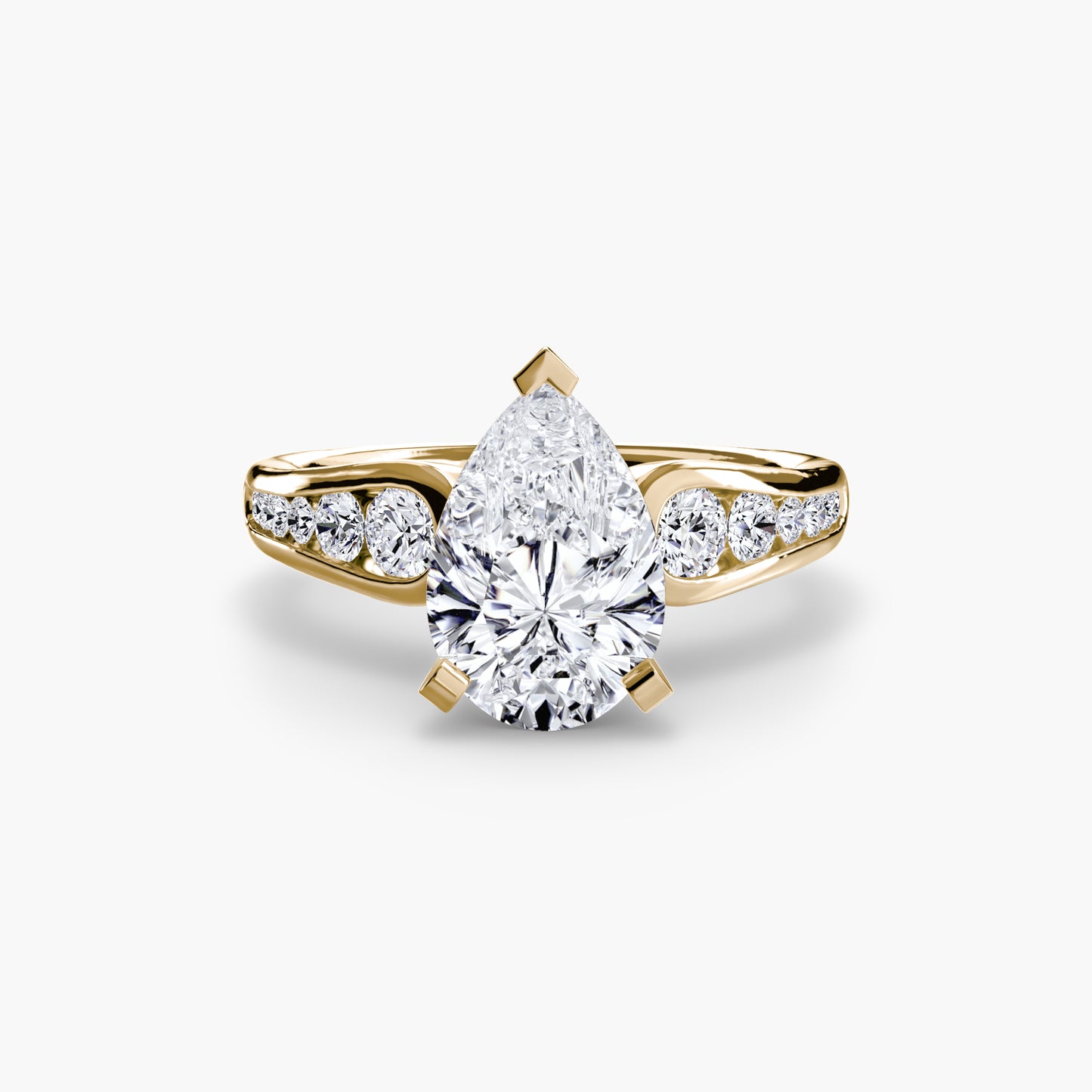 natural round diamond 0.34ct other front view