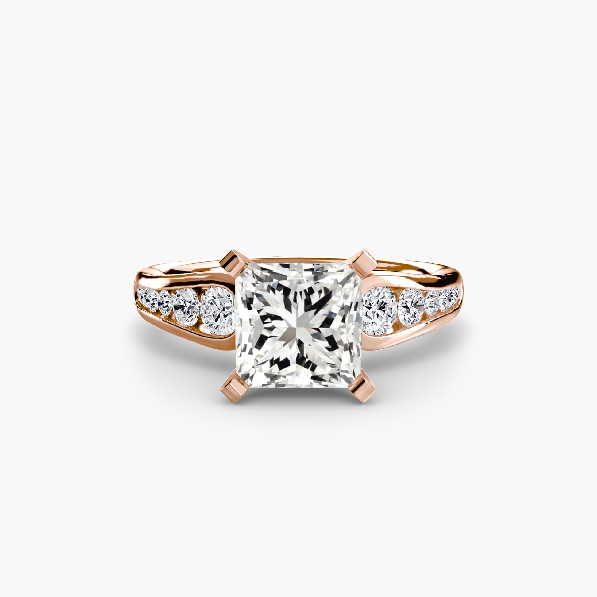 natural round diamond 0.34ct other on white background