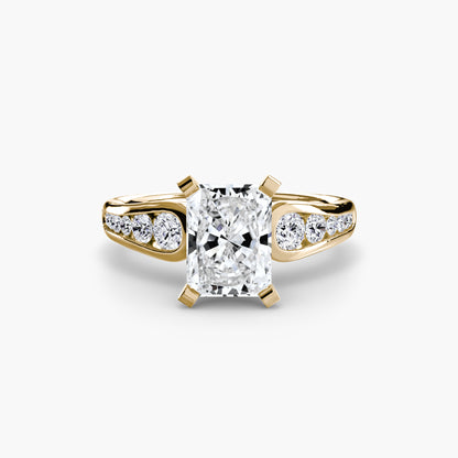 natural round diamond 0.34ct other front view