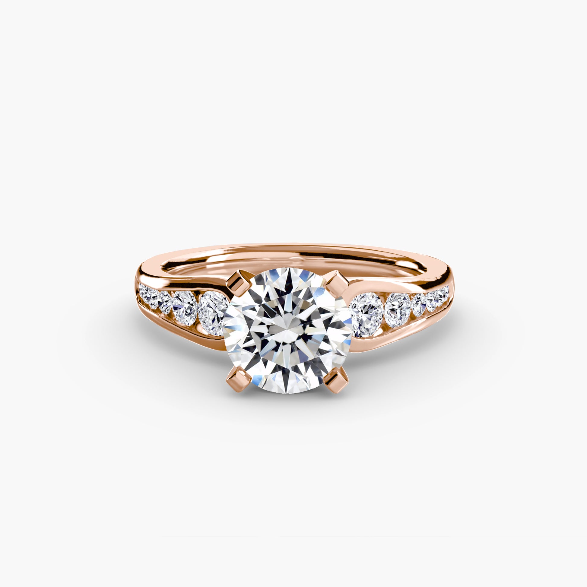 natural round diamond 0.34ct other profile view