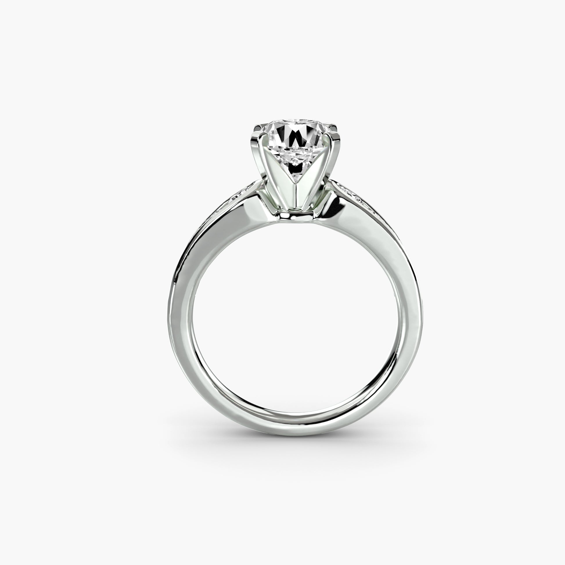 natural round diamond 0.34ct other side angle