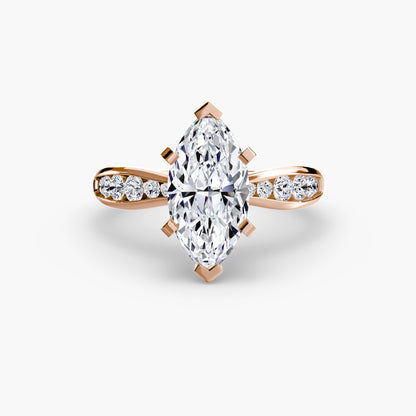 natural round diamond 0.31ct other profile view