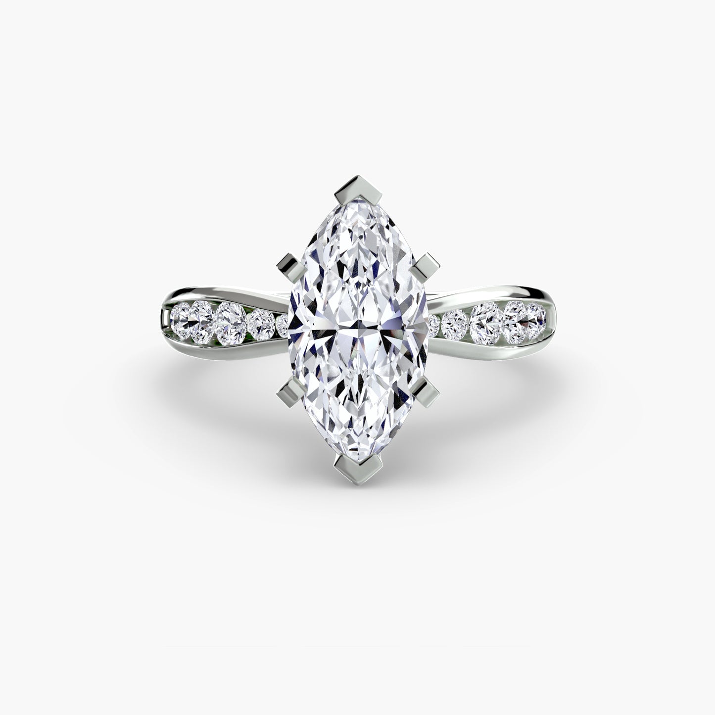 natural round diamond 0.31ct other front view