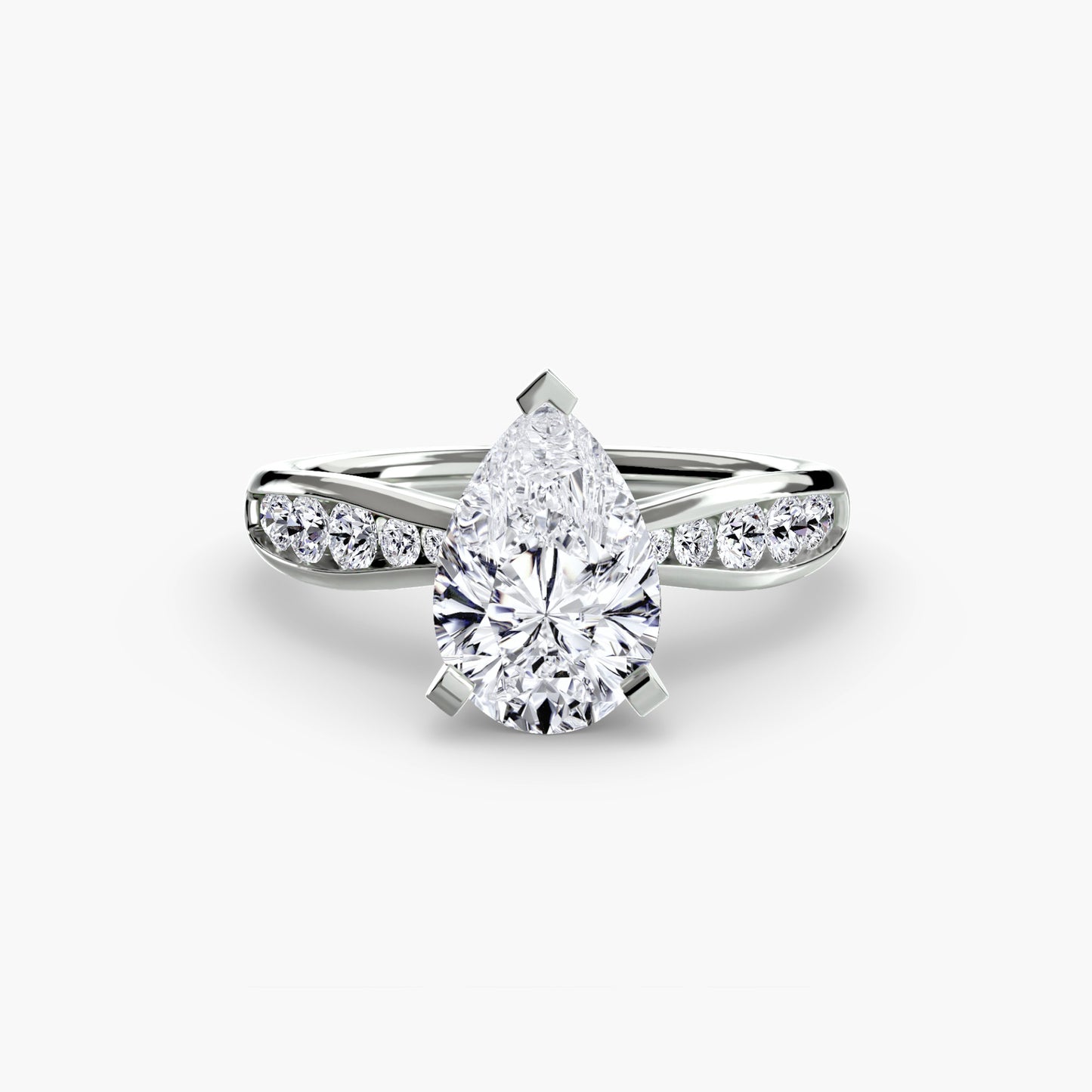 natural round diamond 0.31ct other on white background