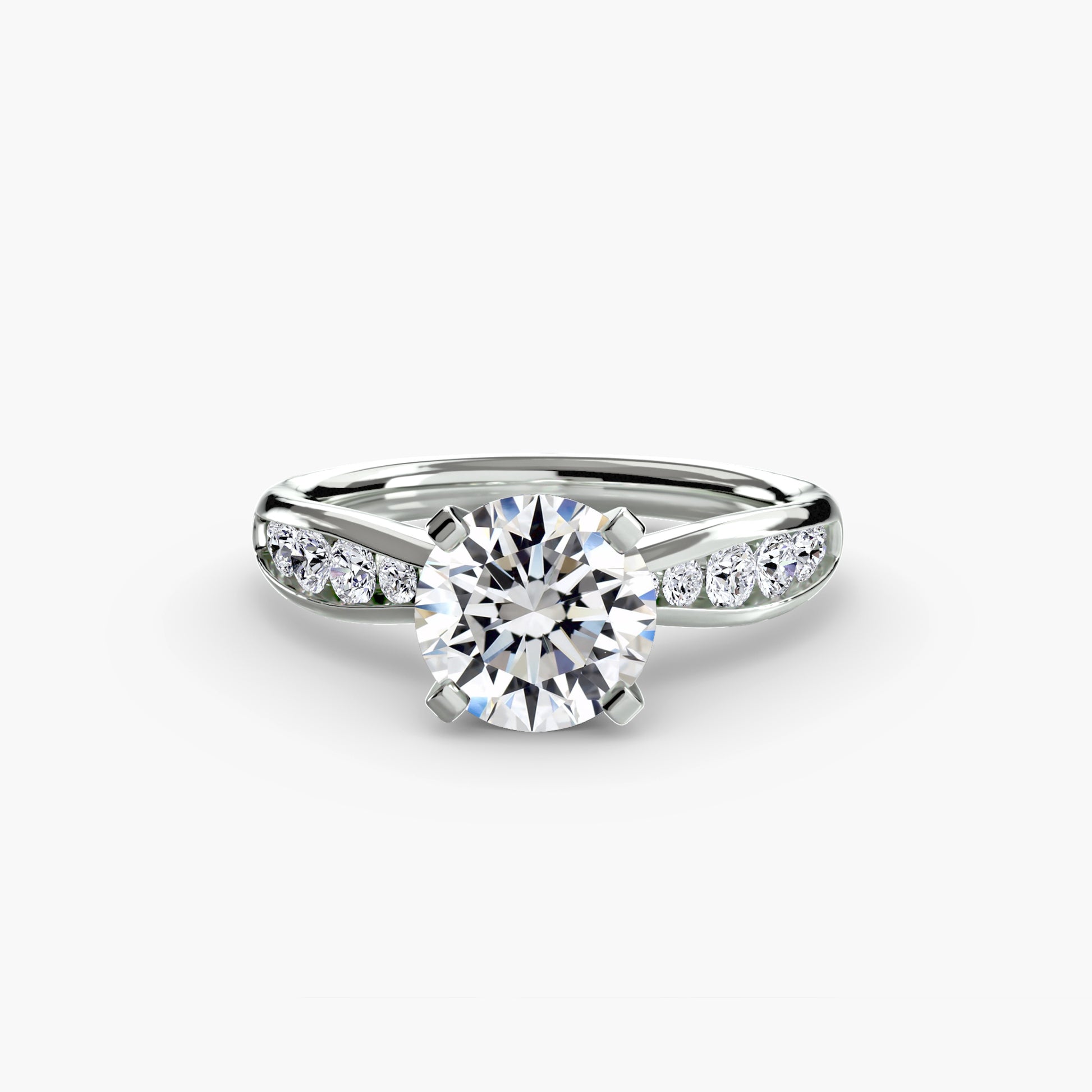 natural round diamond 0.31ct other front view