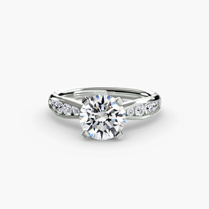 natural round diamond 0.31ct other front view