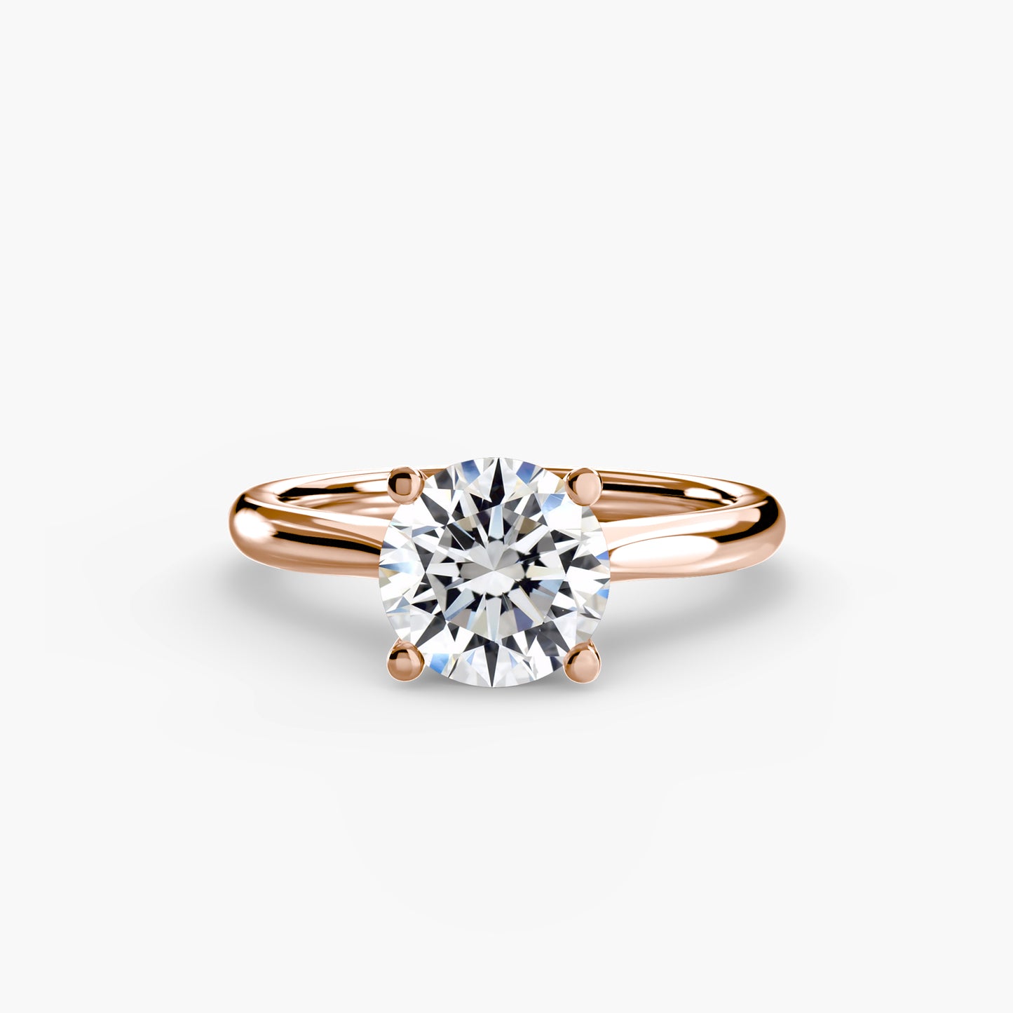 natural diamond ring top view