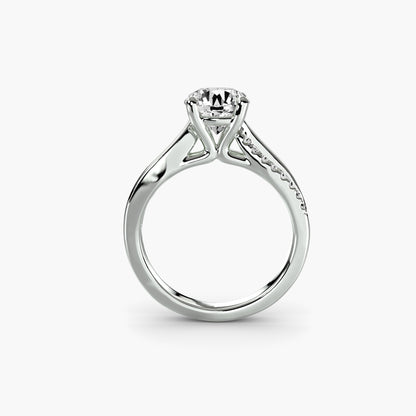 natural round diamond 0.13ct other side angle