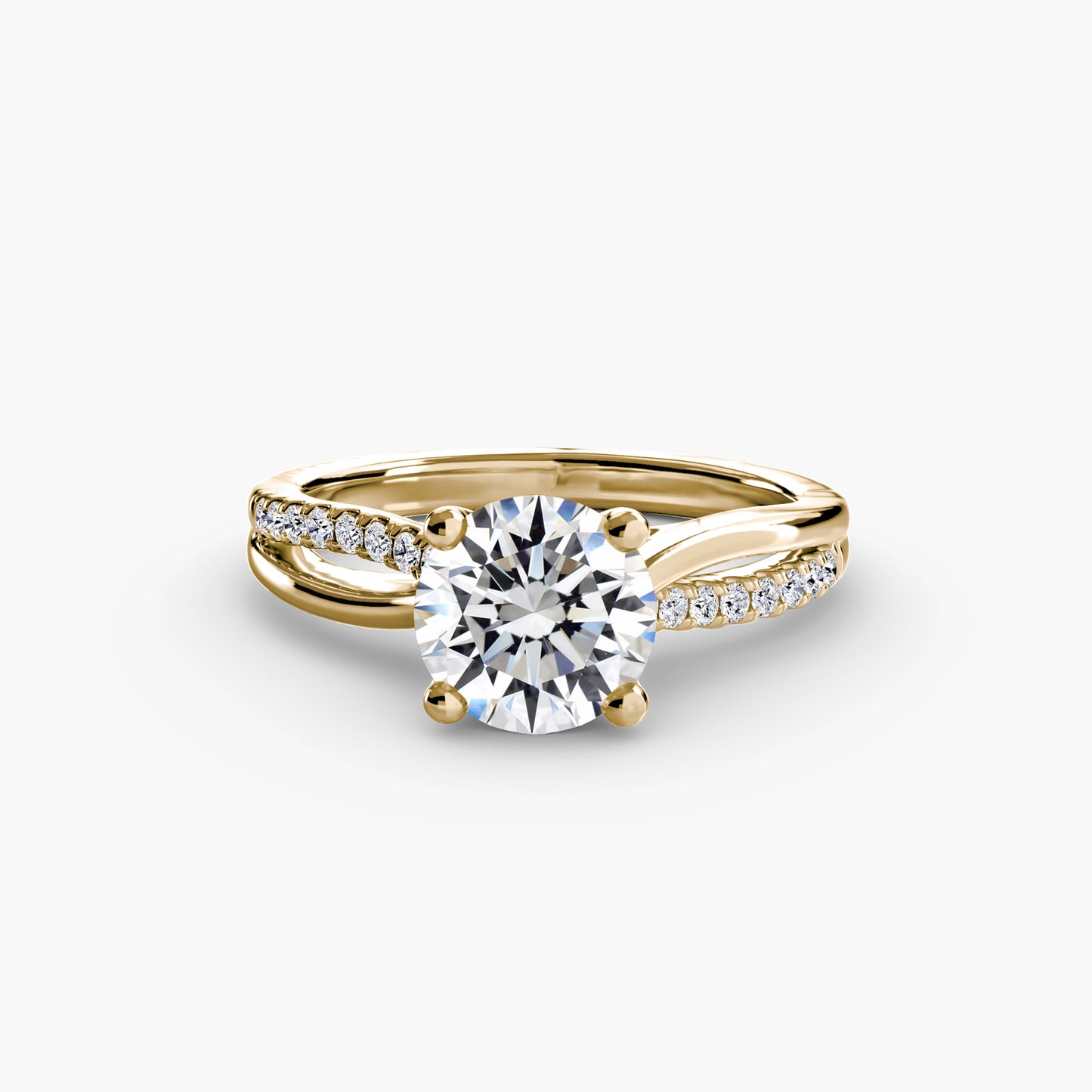 natural round diamond 0.13ct other on white background
