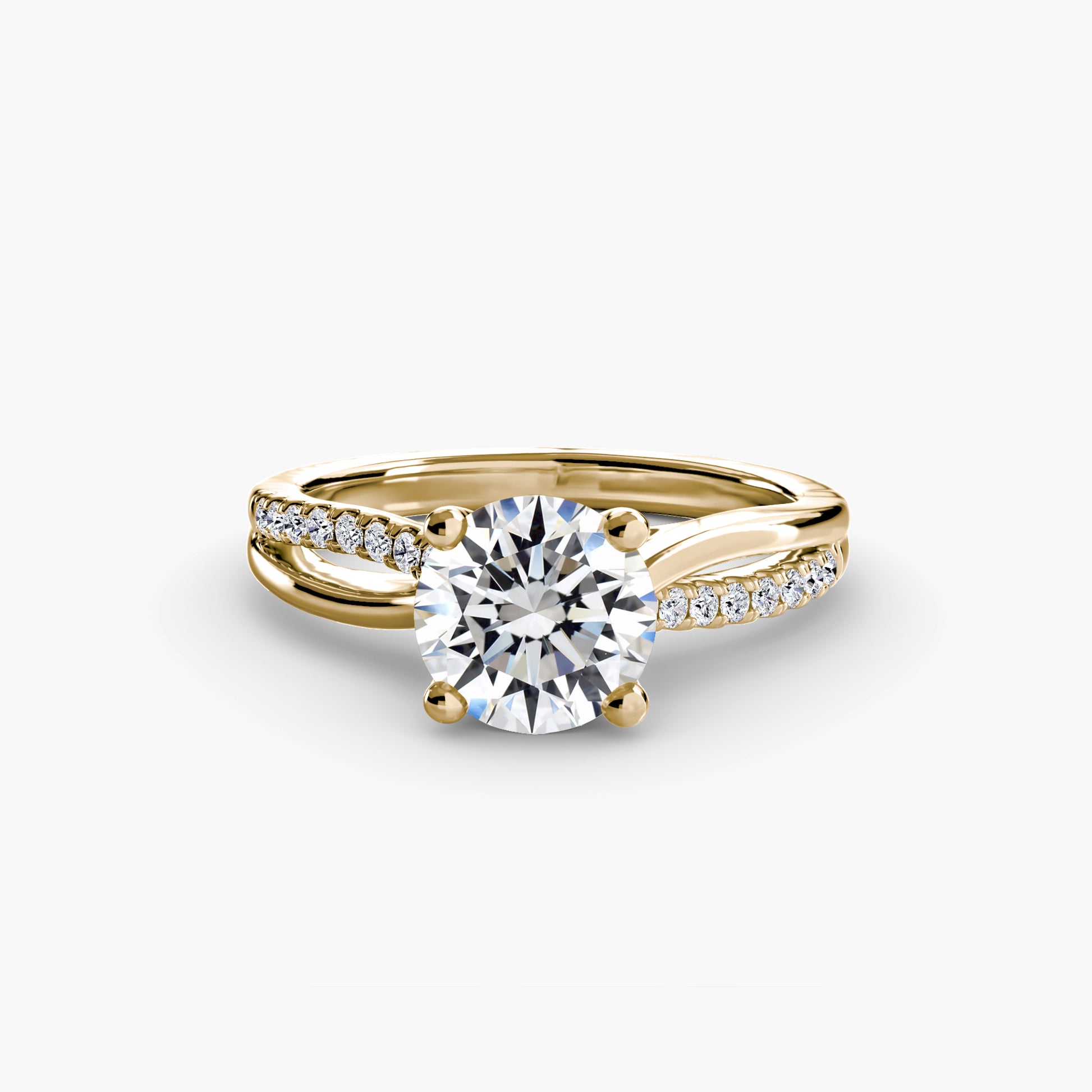 natural round diamond 0.13ct other on white background