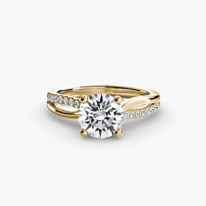 natural round diamond 0.13ct other three quarter angle