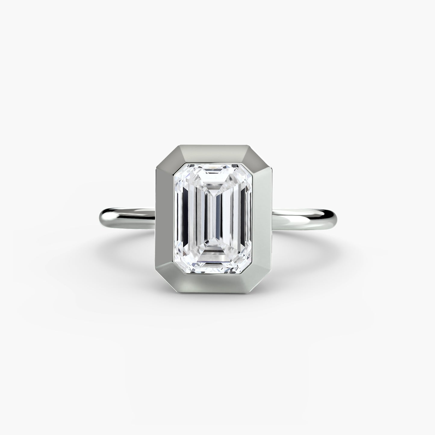 natural diamond watch back view