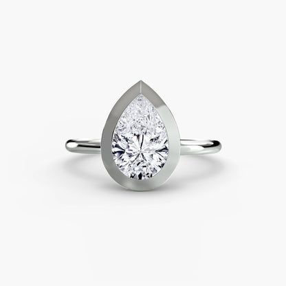 natural diamond watch on white background