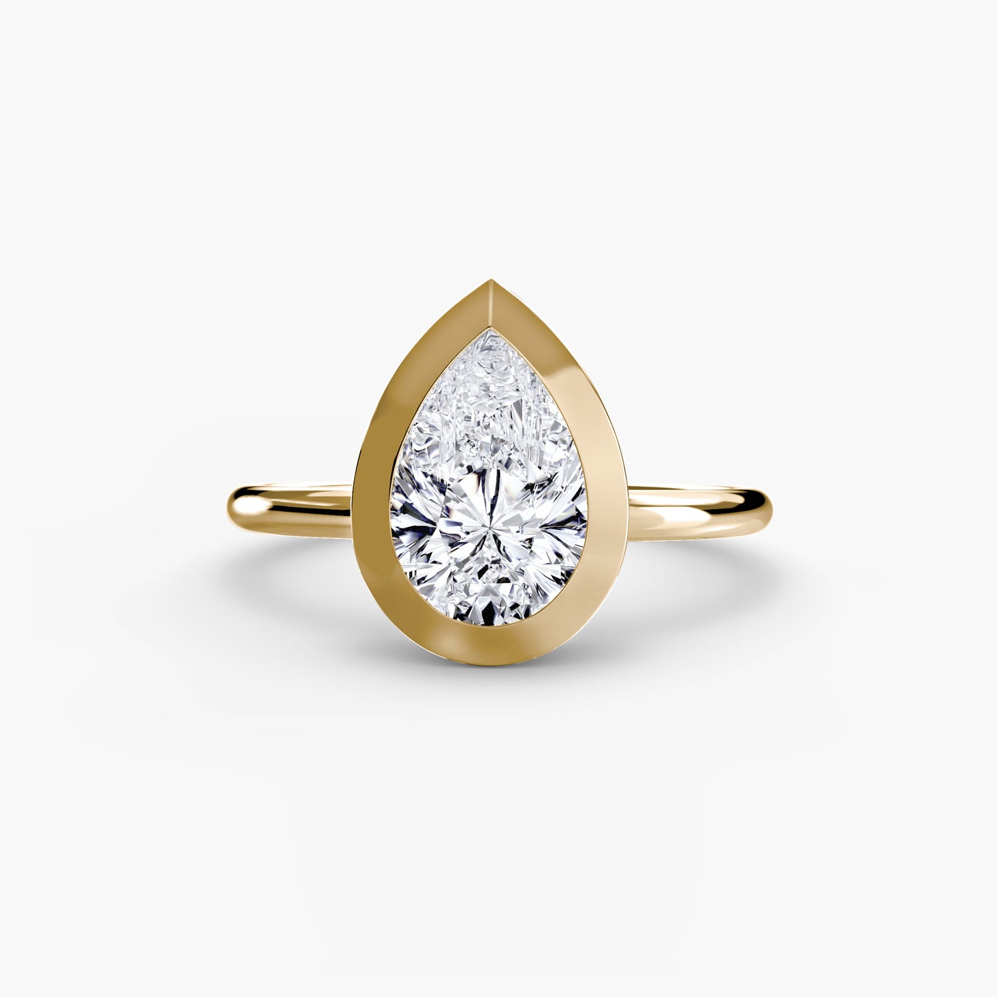 natural diamond watch top view