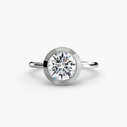 natural diamond watch top view