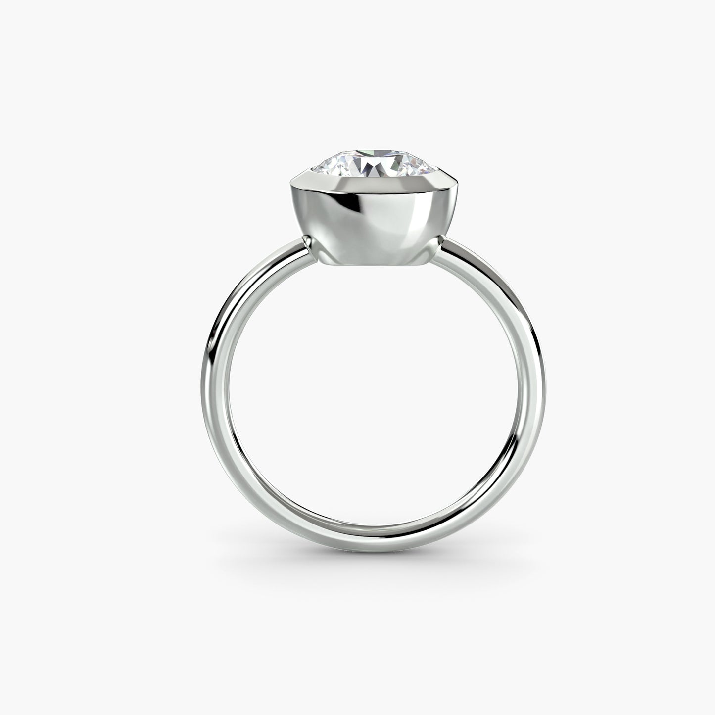 natural diamond watch side angle