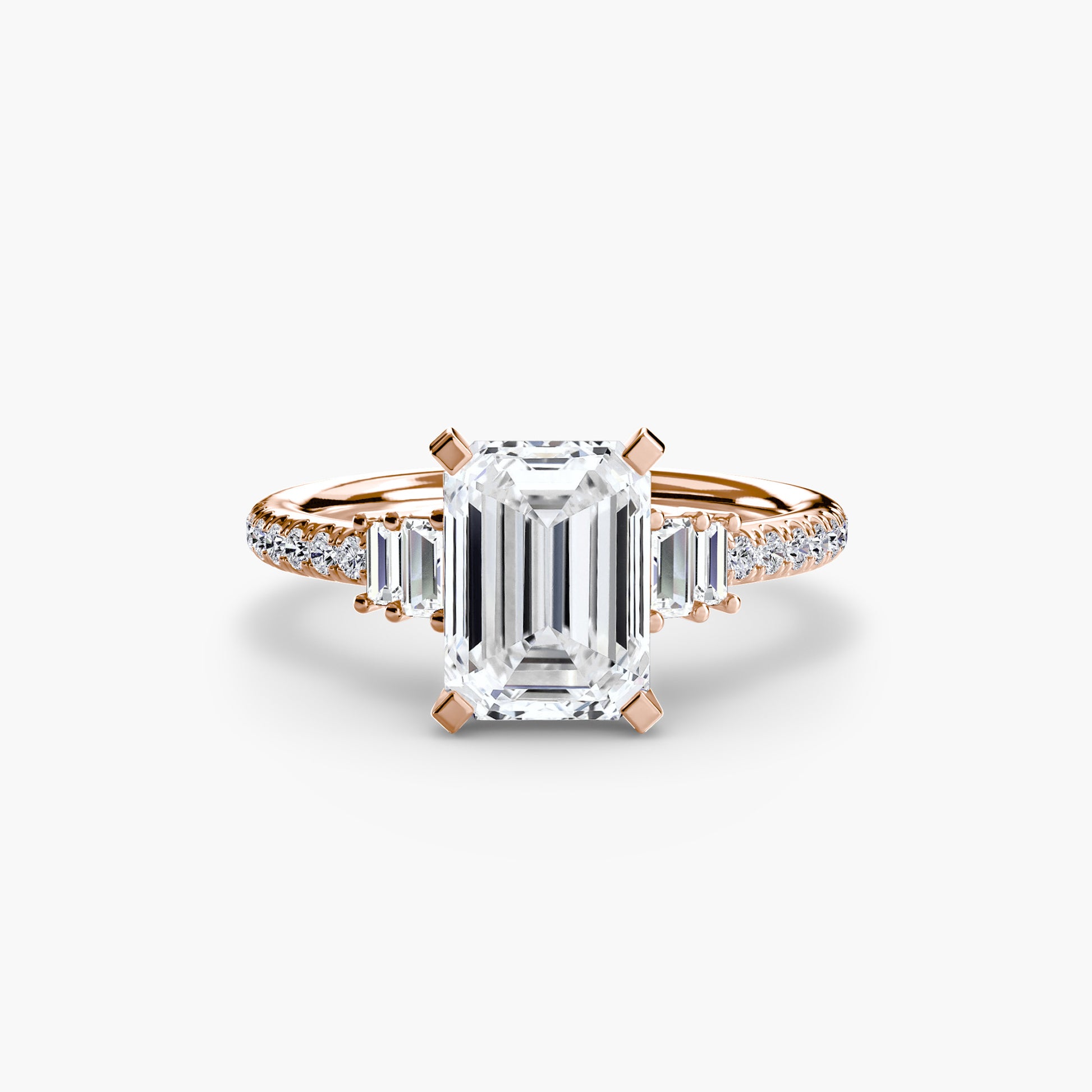natural round diamond 0.26ct other front view