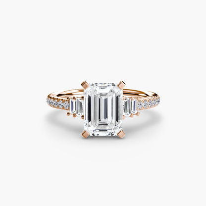 natural round diamond 0.26ct other front view