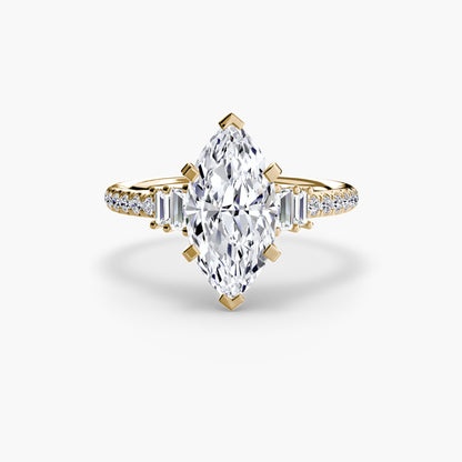 natural round diamond 0.26ct other three quarter angle