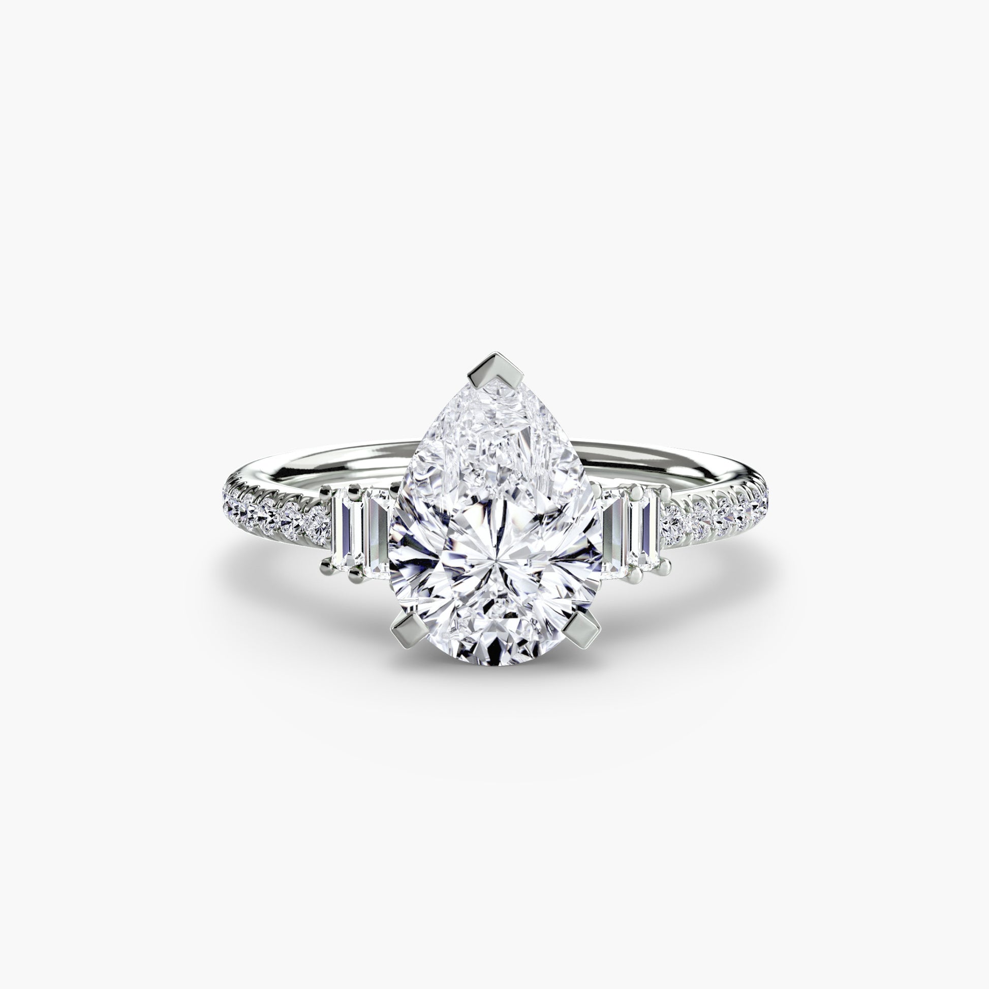 natural round diamond 0.26ct other on white background