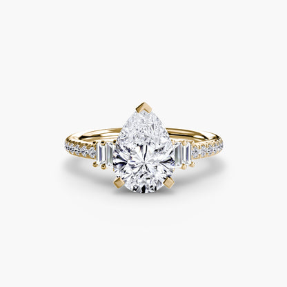 natural round diamond 0.26ct other side angle