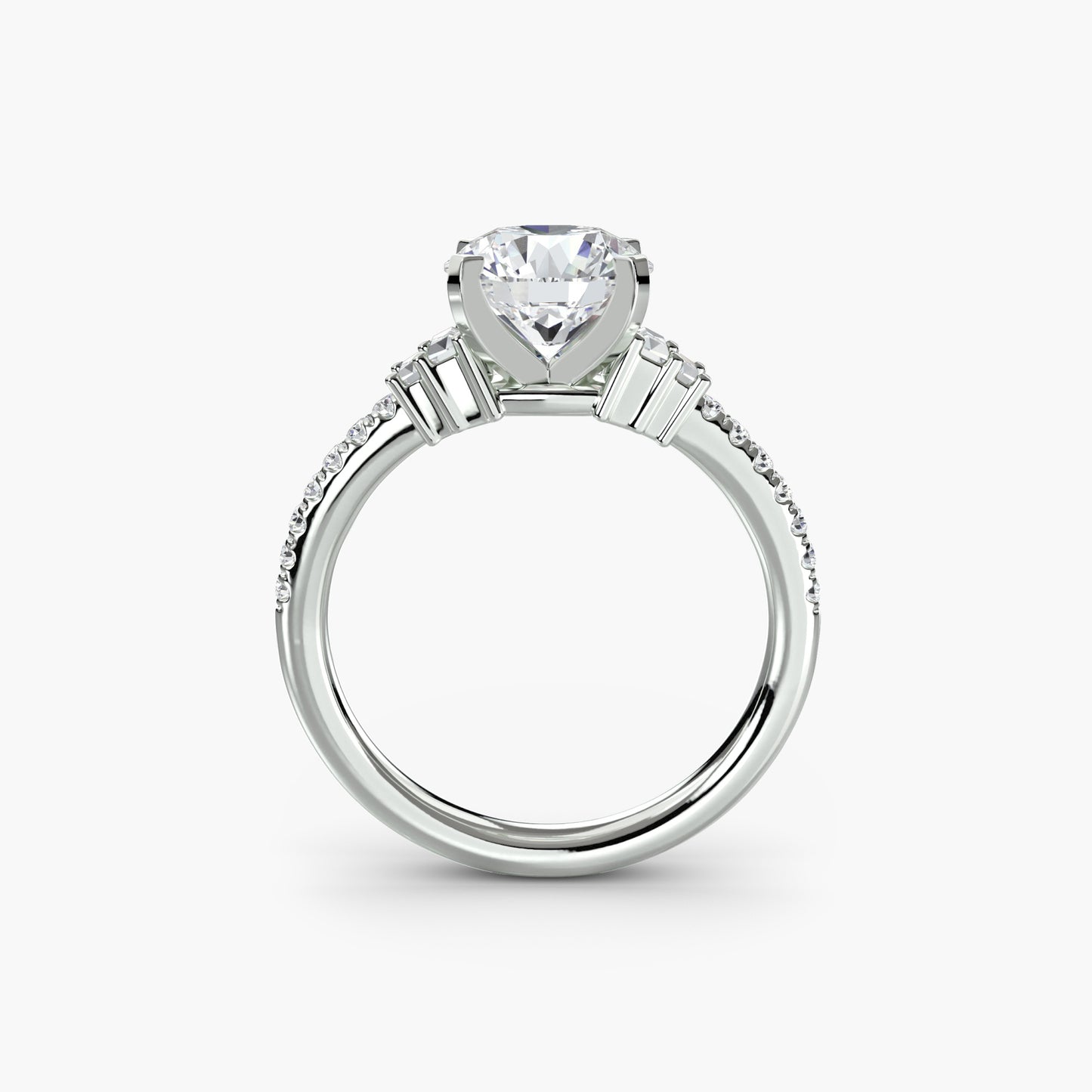 natural round diamond 0.26ct other side angle
