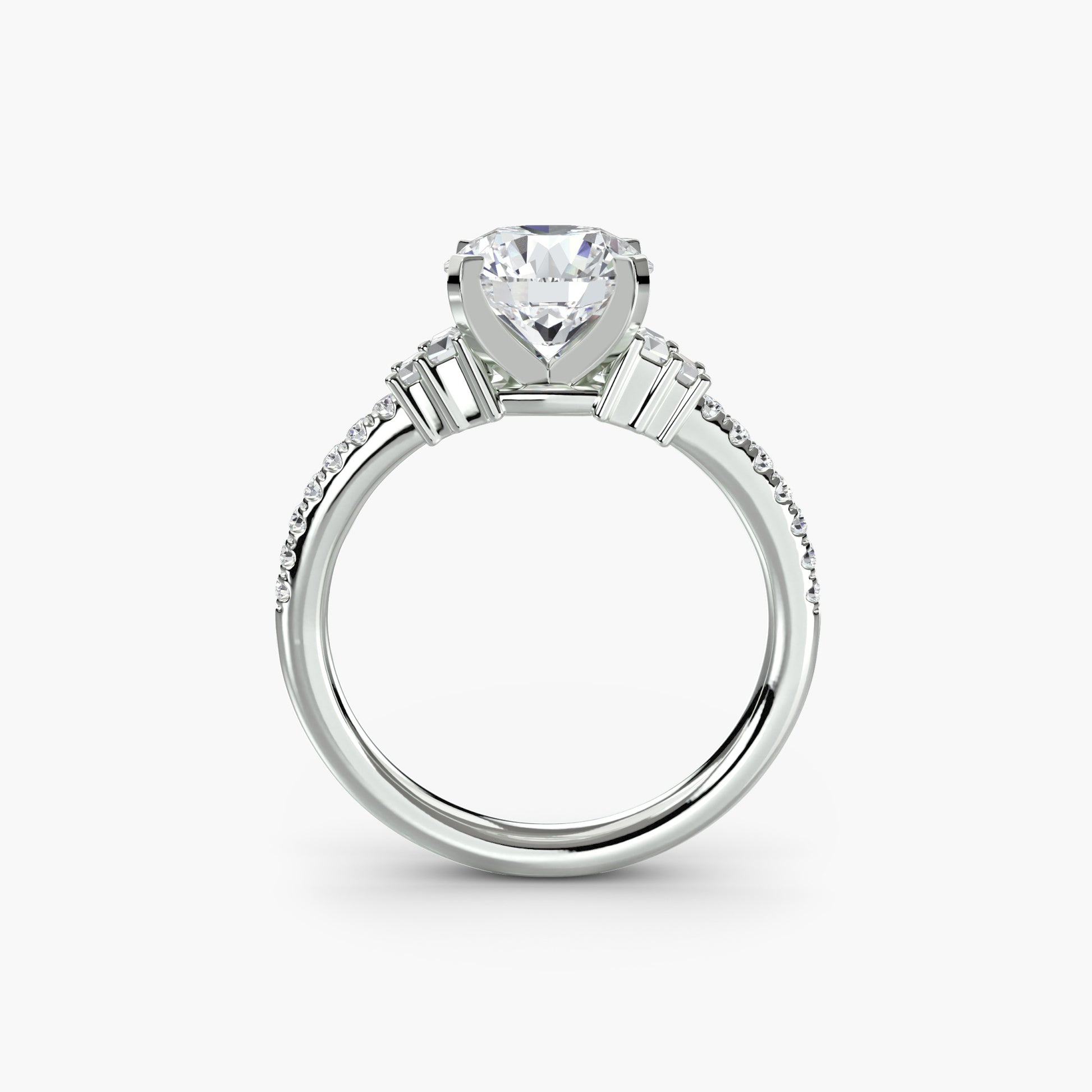 natural round diamond 0.26ct other side angle