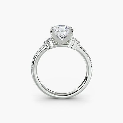 natural round diamond 0.26ct other side angle