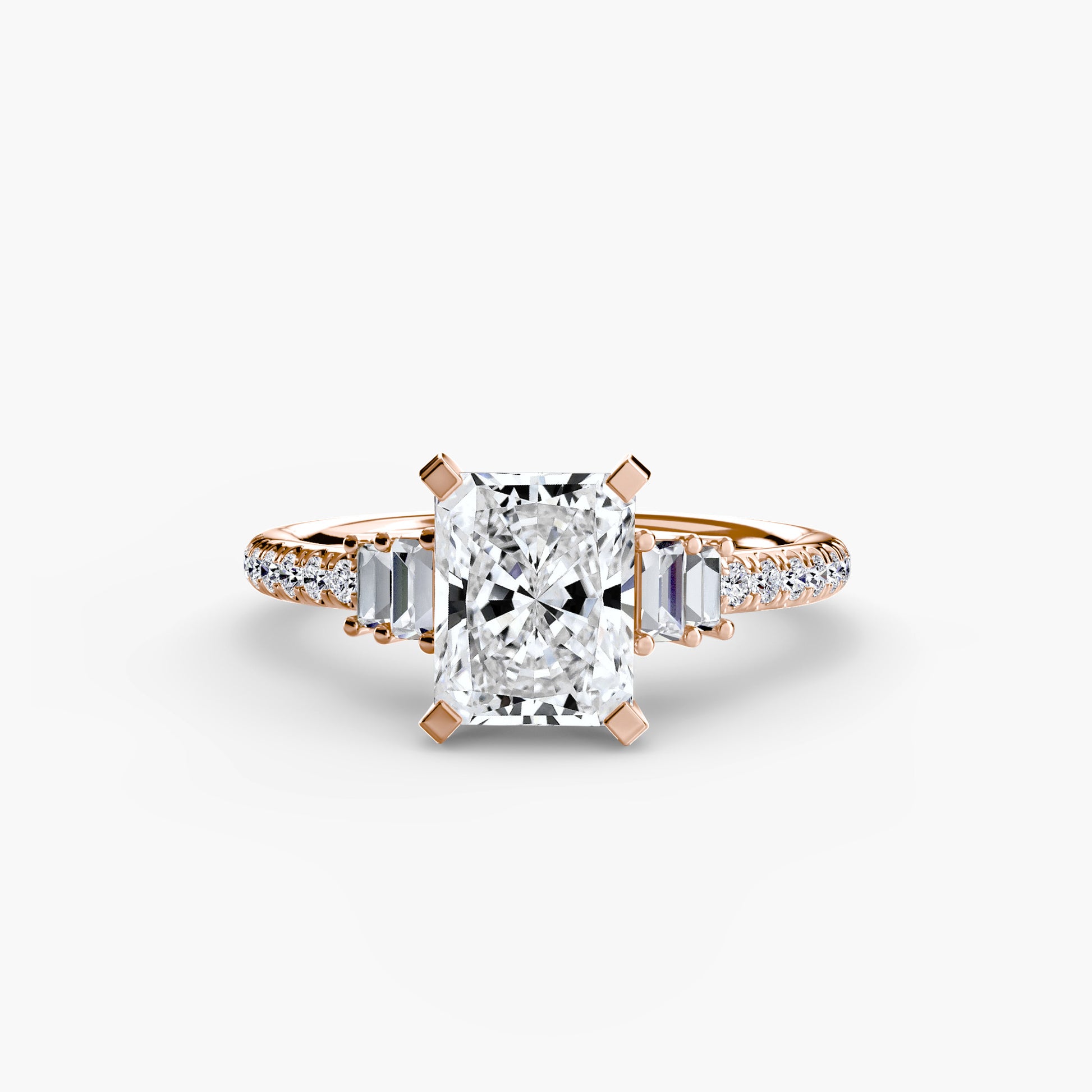 natural round diamond 0.26ct other front view
