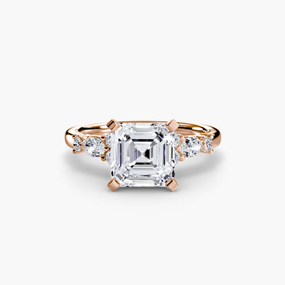 natural round diamond 0.22ct other on white background