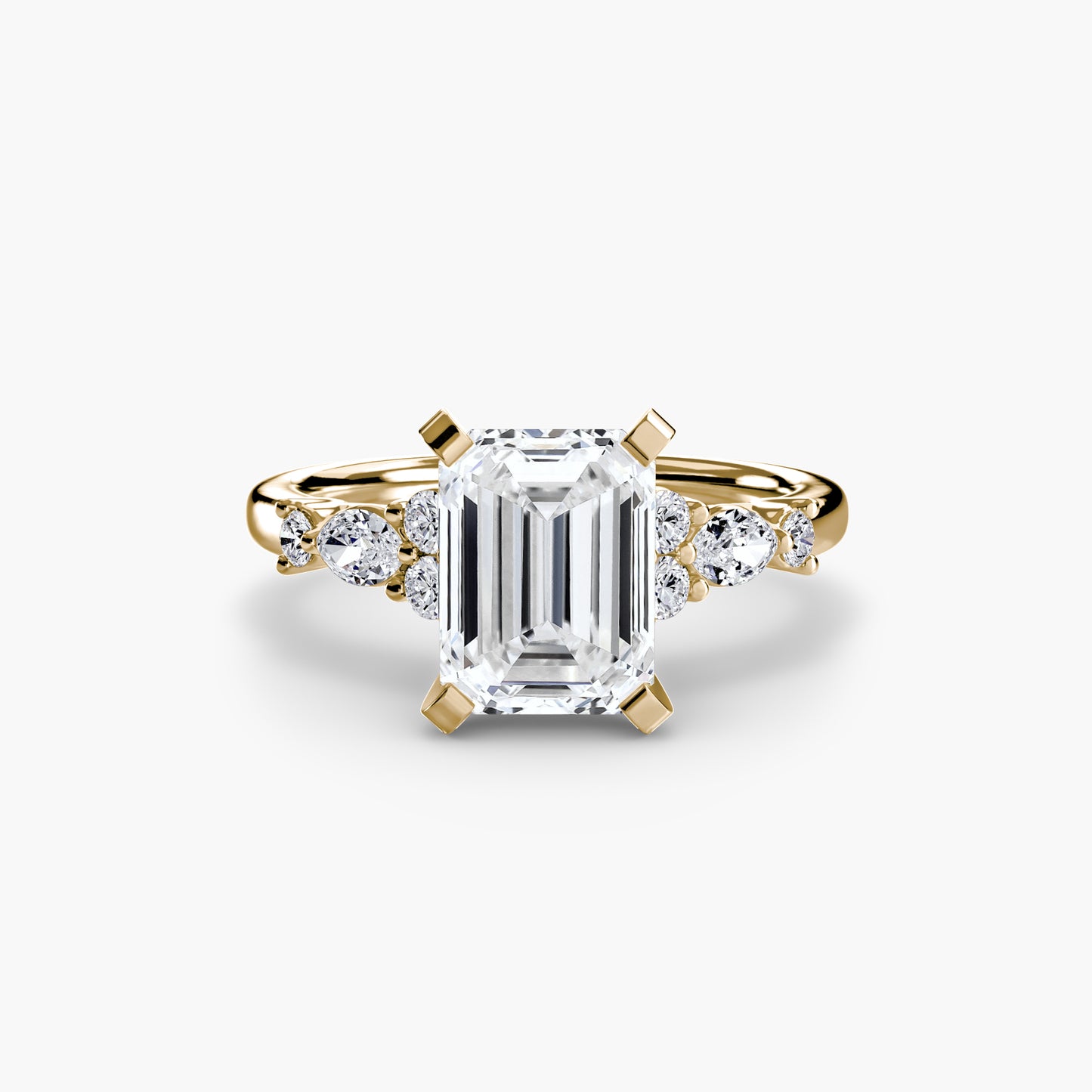 natural round diamond 0.22ct other profile view