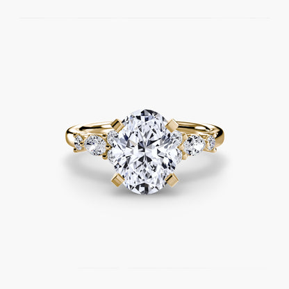 natural round diamond 0.22ct other front view