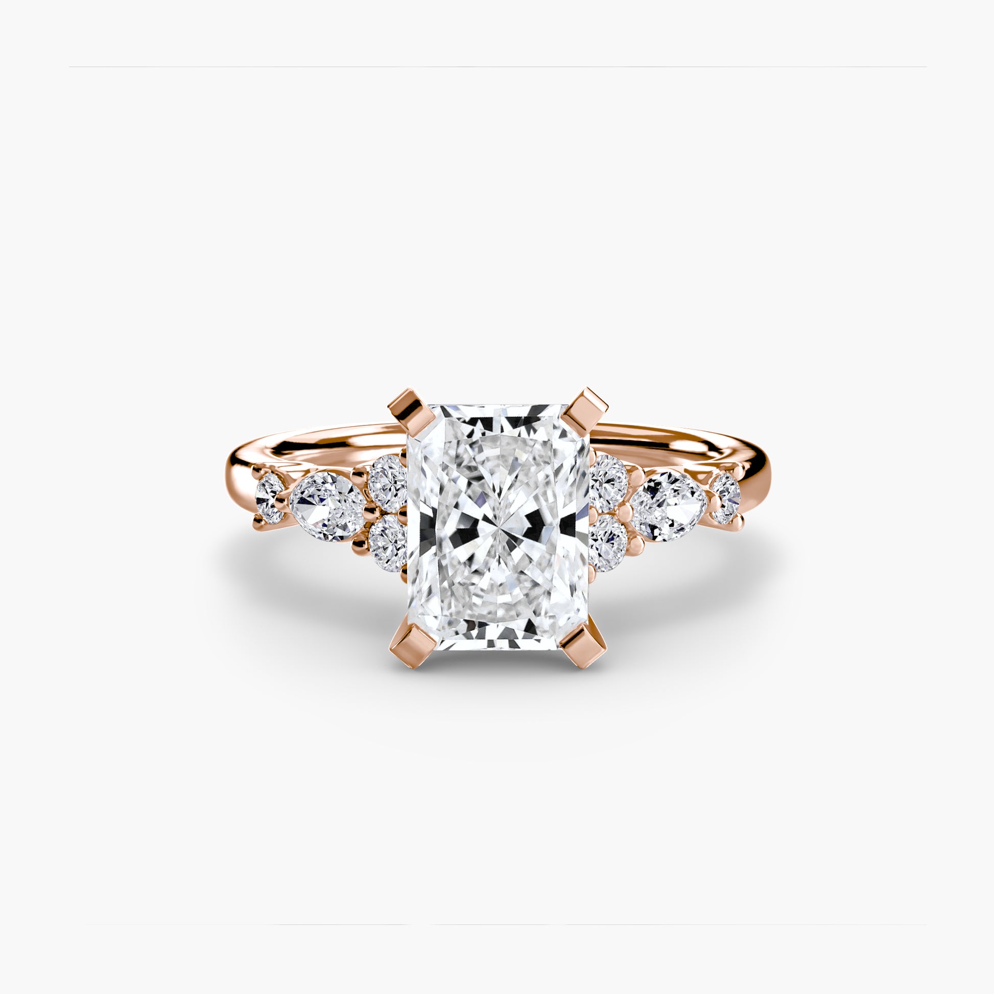 natural round diamond 0.22ct other profile view