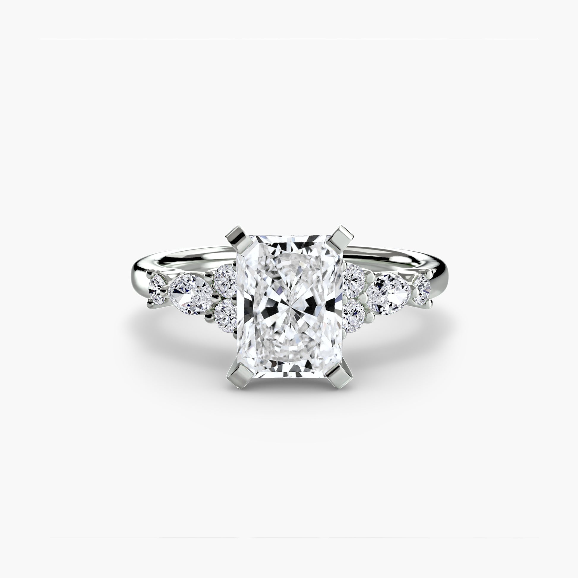natural round diamond 0.22ct other front view