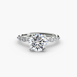 Natural The Floral Accent Solitaire