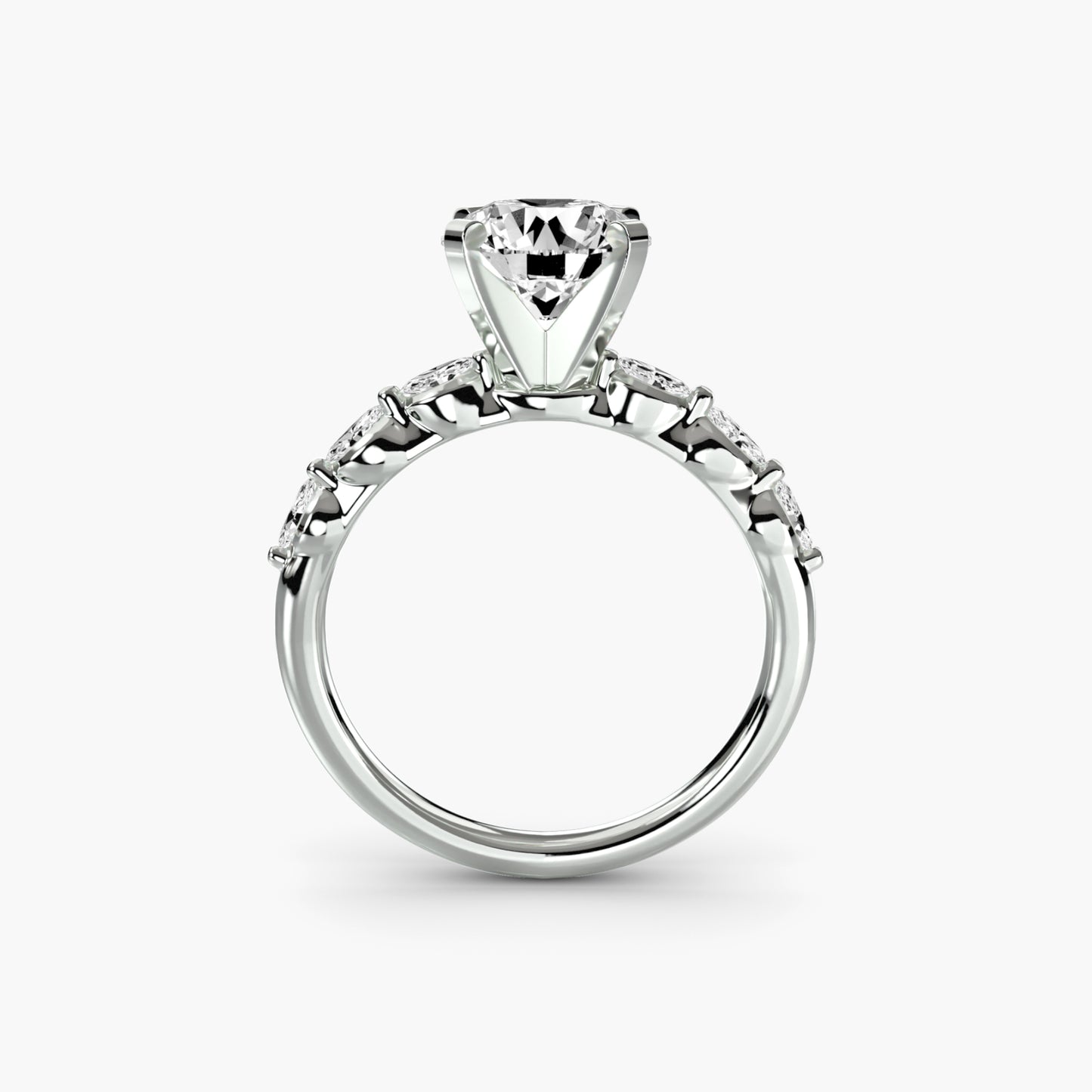 natural round diamond 0.22ct other side angle