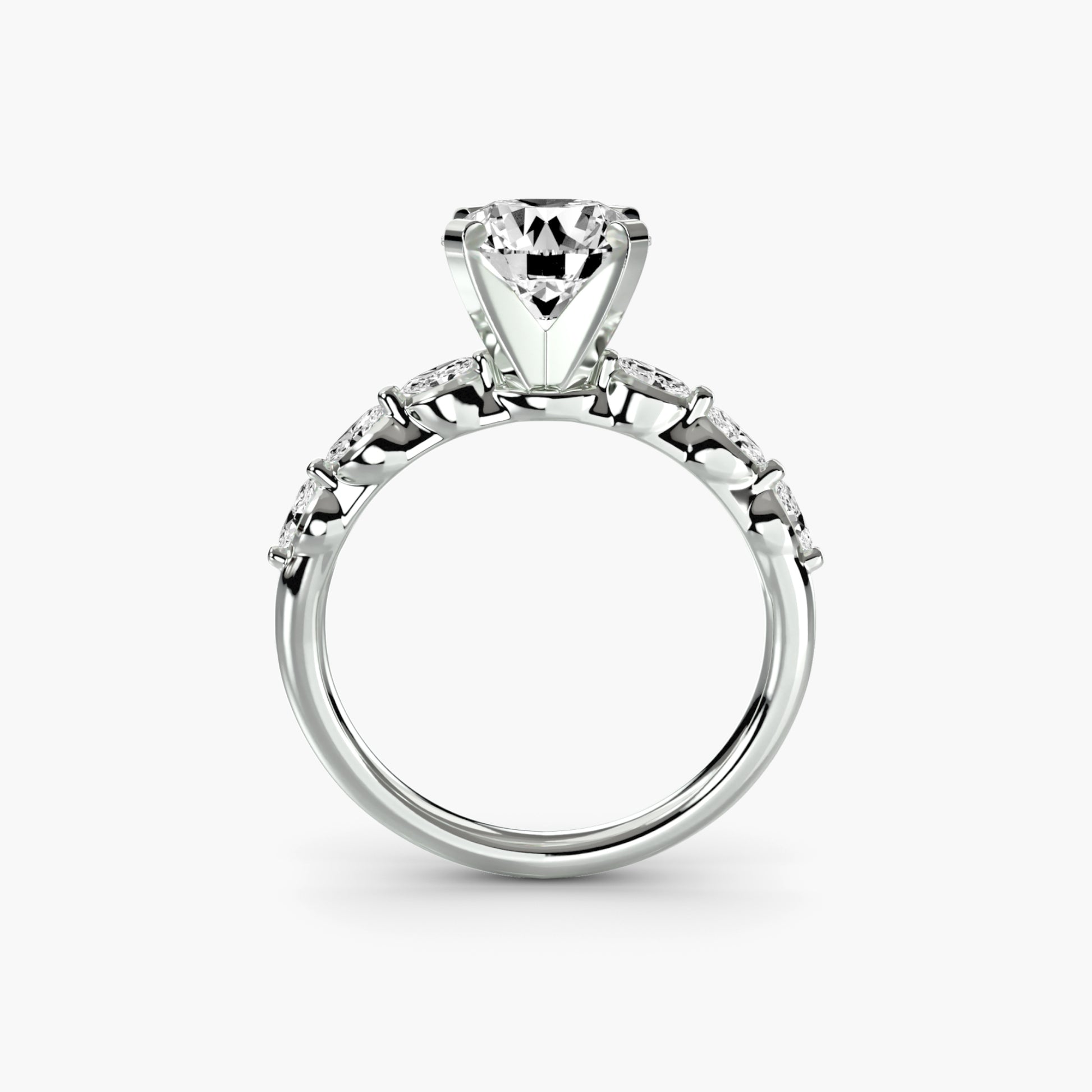 natural round diamond 0.22ct other side angle