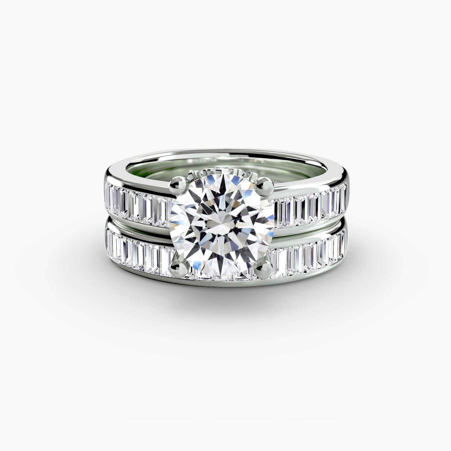 natural round diamond 1.08ct ring certificate