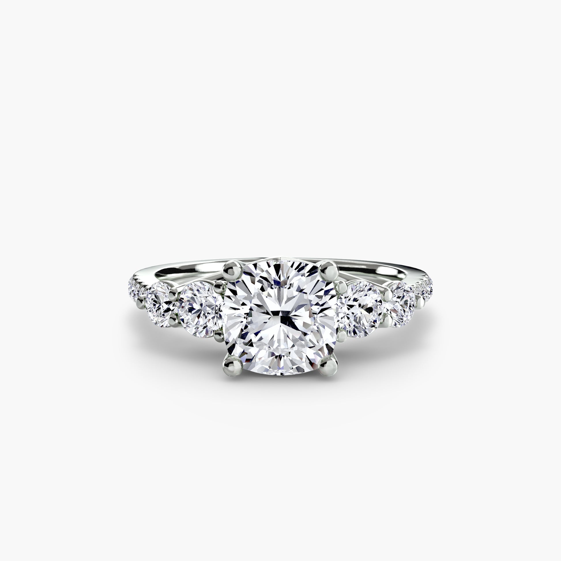 natural round diamond 0.49ct band on white background