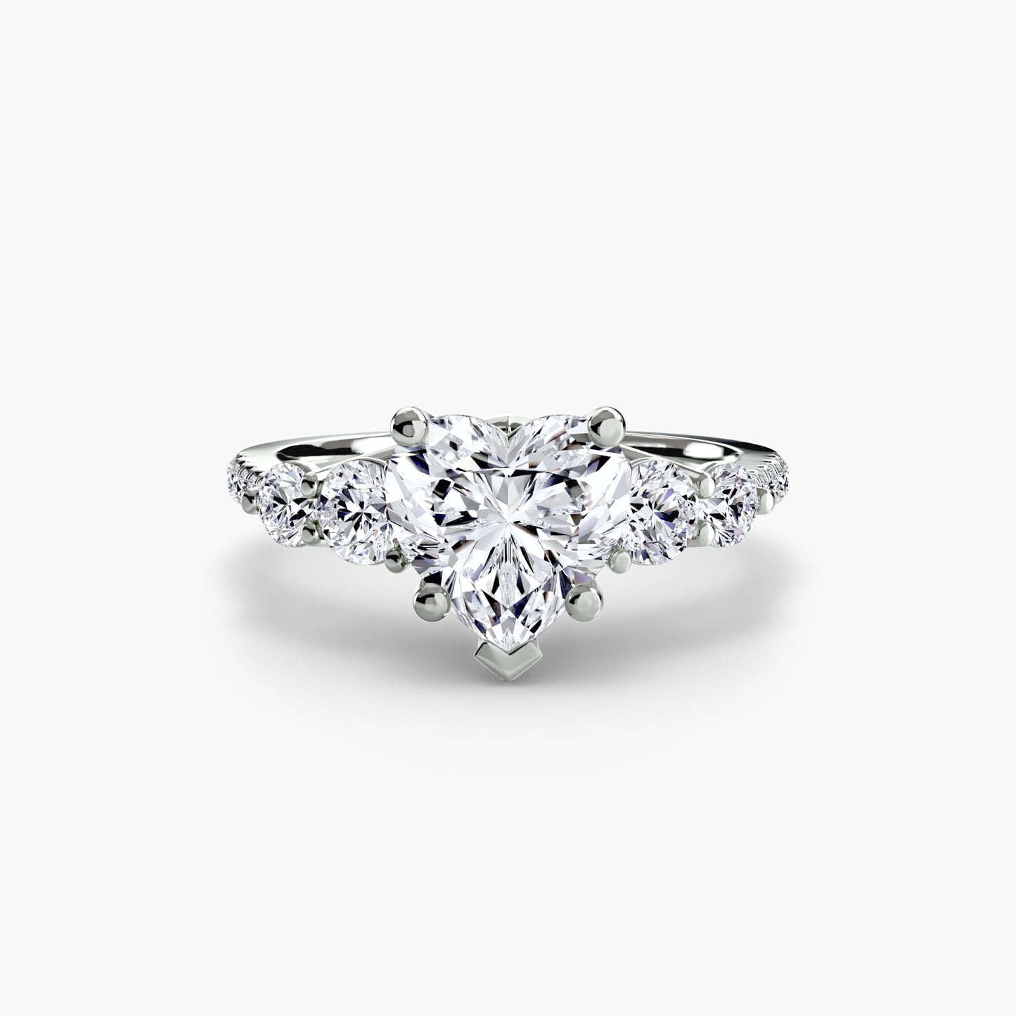 natural round diamond 0.49ct band band detail