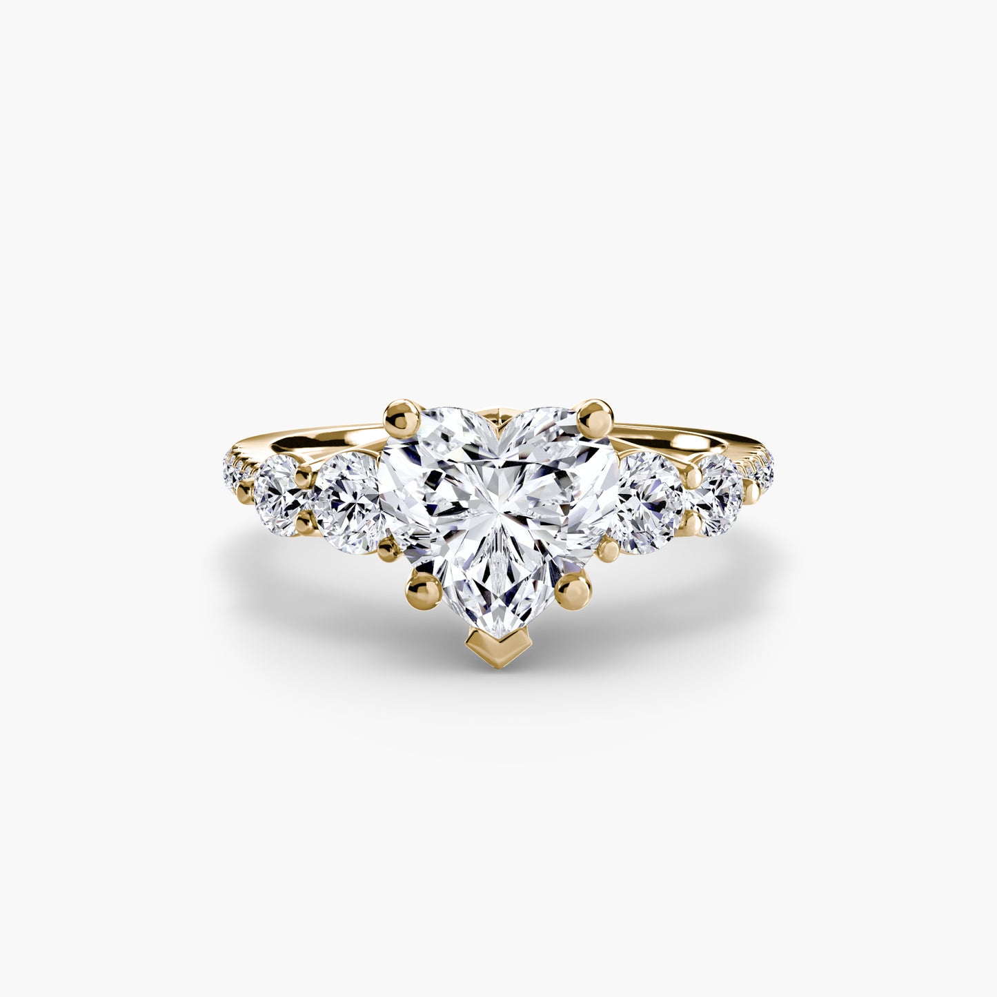 natural round diamond 0.49ct band top view