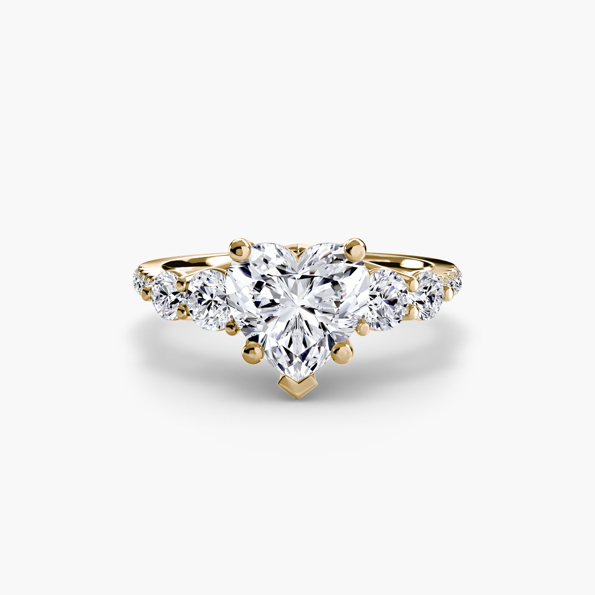 natural round diamond 0.49ct band top view