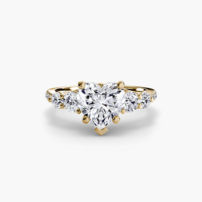 natural round diamond 0.49ct band top view