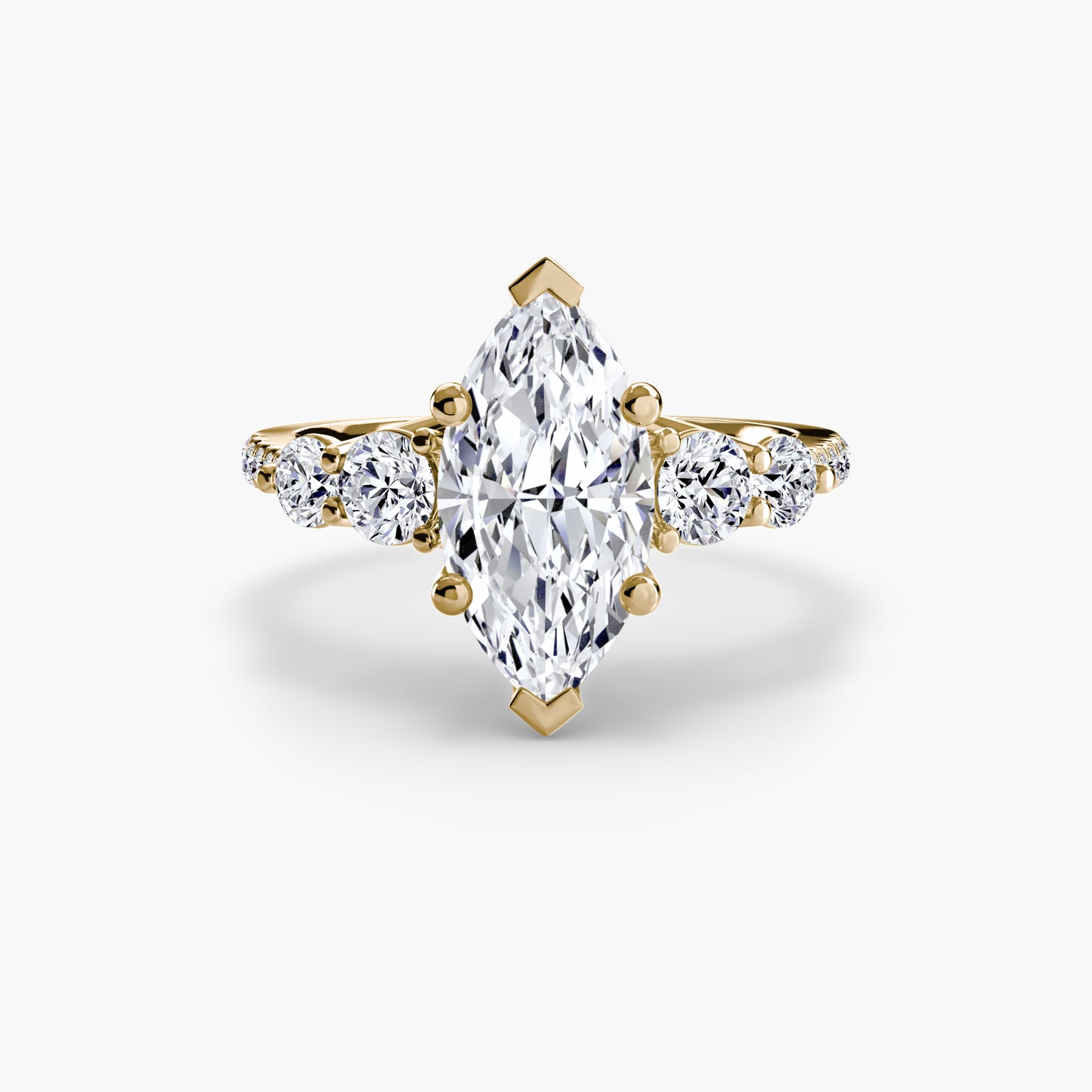 natural round diamond 0.49ct band with diamond accents