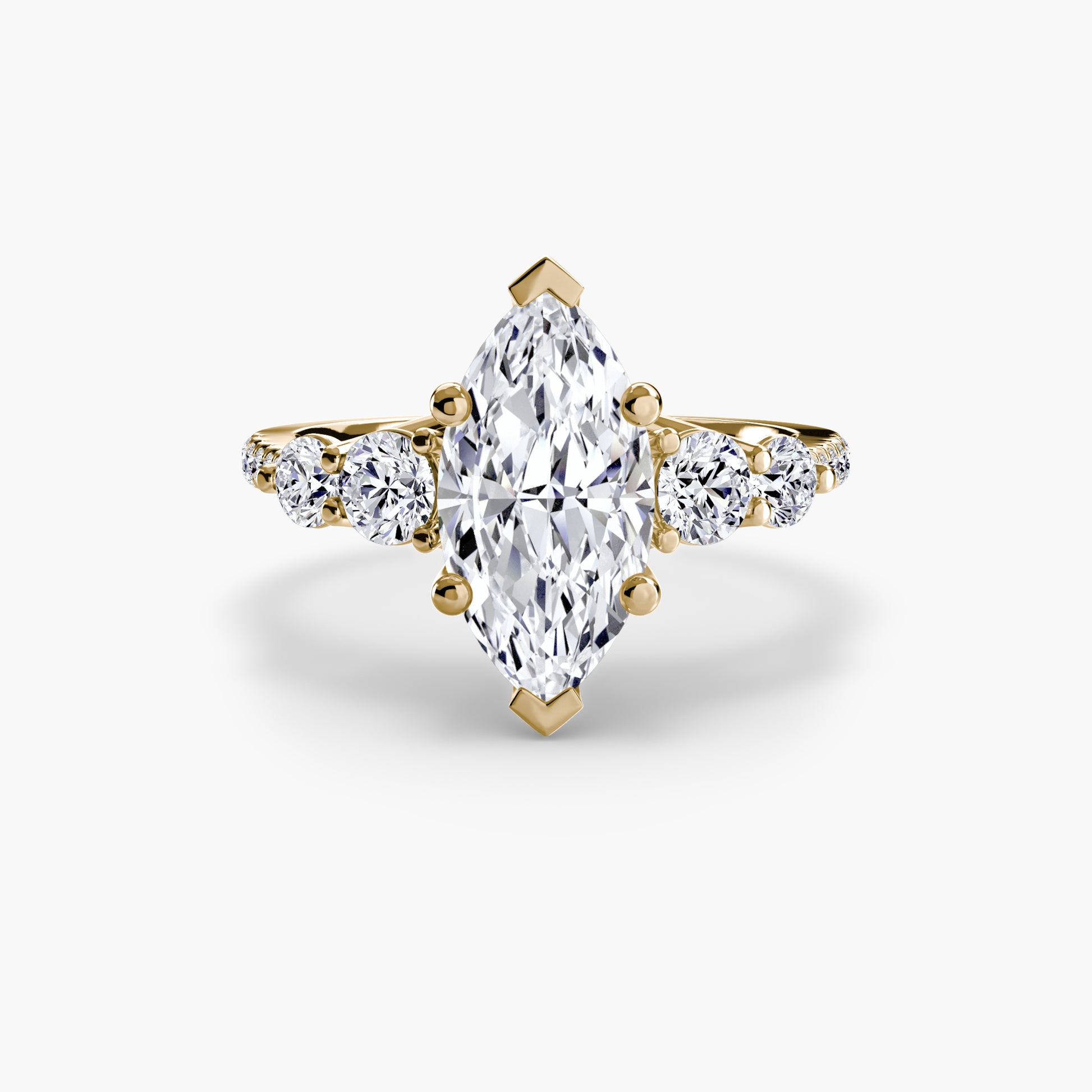 natural round diamond 0.49ct band with diamond accents