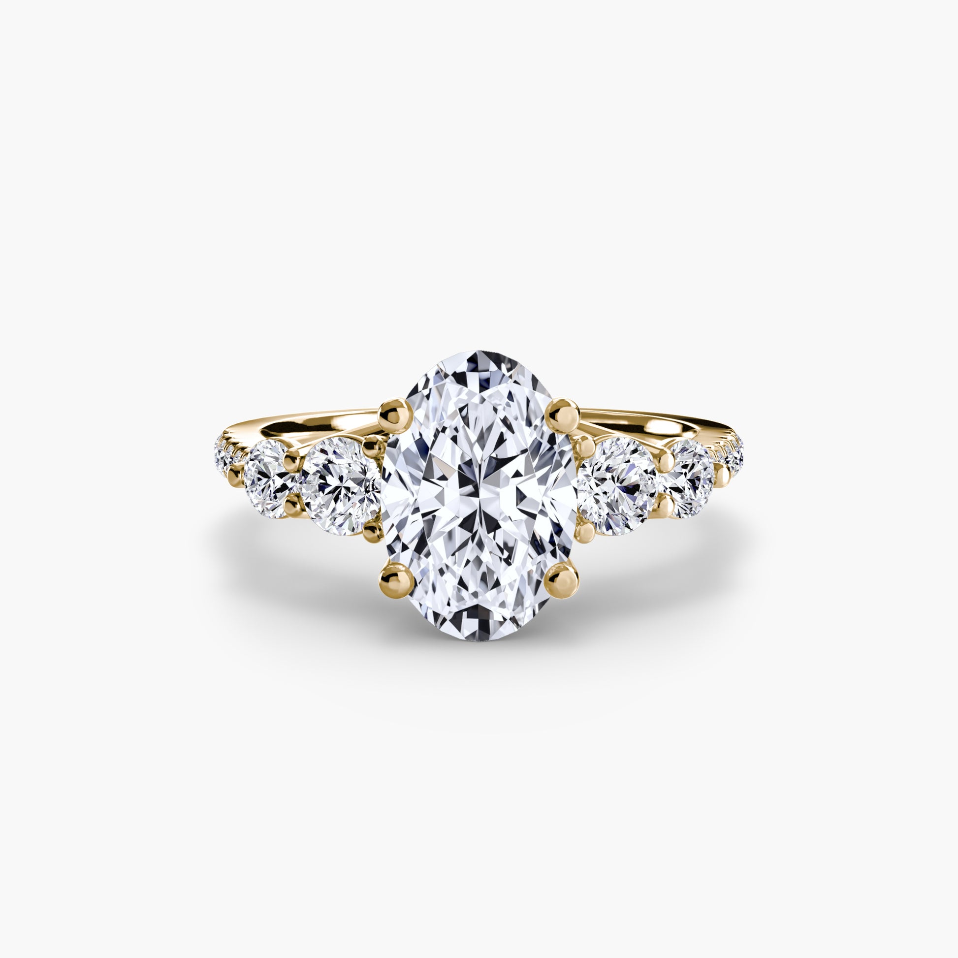 natural round diamond 0.49ct band front view