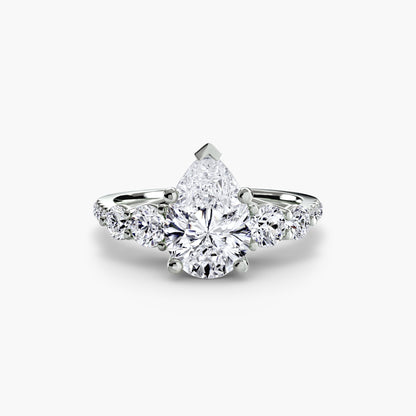 natural round diamond 0.49ct band band detail