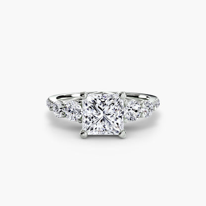 natural round diamond 0.49ct band close up detail